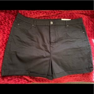 American Eagle Size 22 Curvy Hi-Rise Shorties in Black. Ne(x)t Level Stretch
